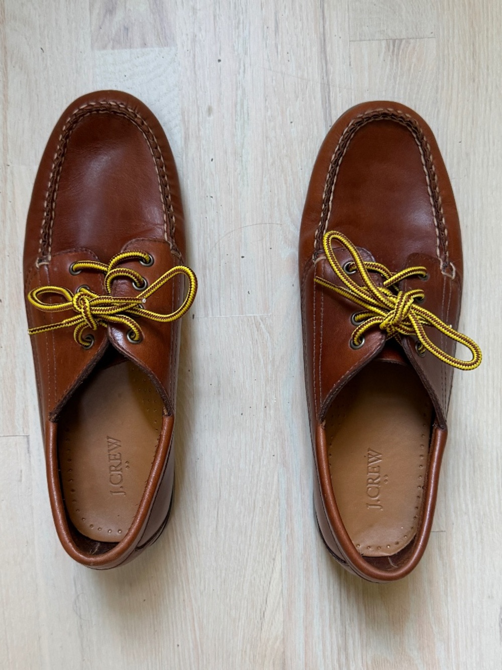 Men’s J.Crew Camp Shoes Size 10.5 Leather Blucher Style
